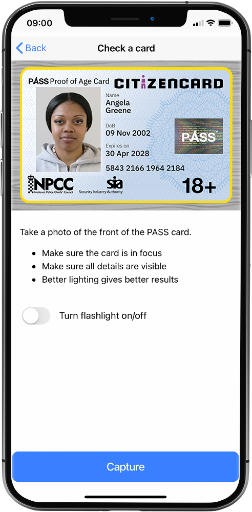 PASS Card Verify mobile app - screenshot 2