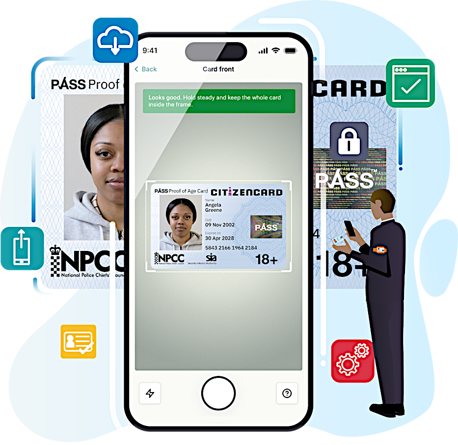 Validate our UK ID cards using PASS Card Verify mobile app
